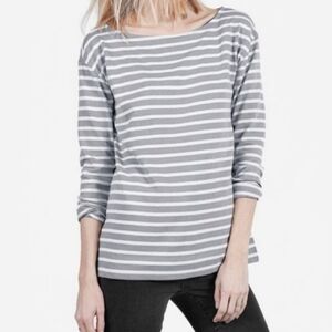 Everlane Sz S Heavyweight striped boatneck top